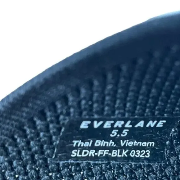 NEW Everlane The ReKnit City Flatform Sandal Womens 5.5 Black