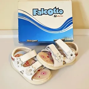 NEW Falcotto by Naturino Girls Bianco White Sandals