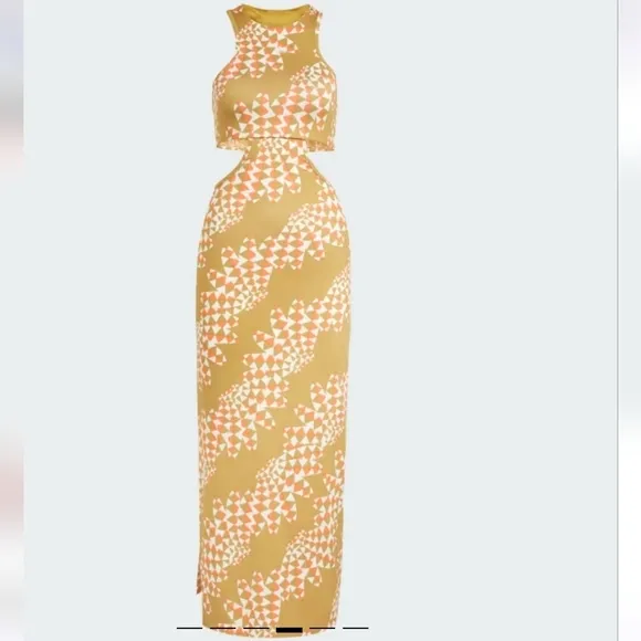 New FARM RIO Psychedelic Wave Dress