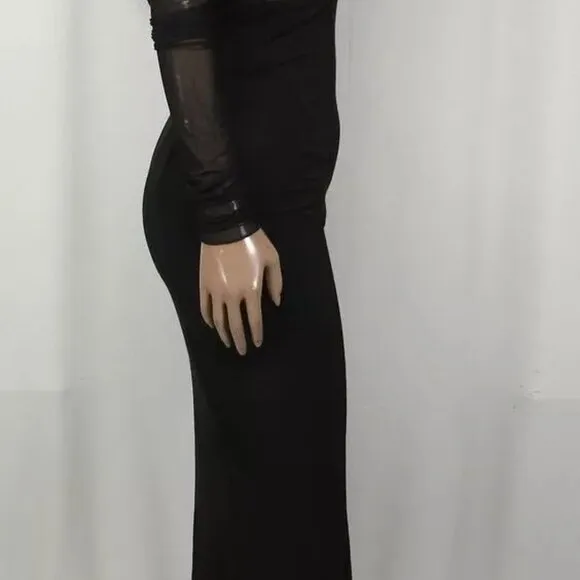 NEW FAVORITE DAUGHTER  Maxi Dress Black Size S The New Era Off The Shoulder