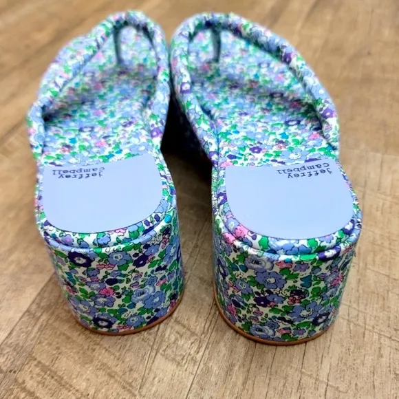 New floral platform sandals by Jeffrey Campbell