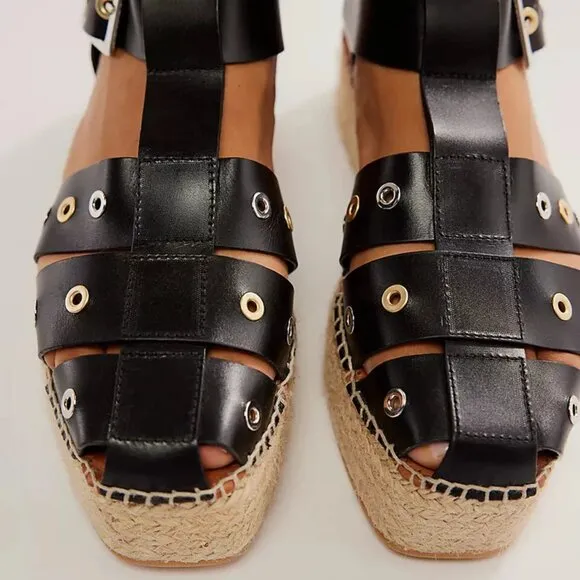 NEW Free People  Gable Glad Espadrille Gladiator Sandals  254 5S3