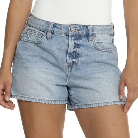 NEW HIDDEN women  Classic High Rise Shorts - 4” Medium Jeans 253
