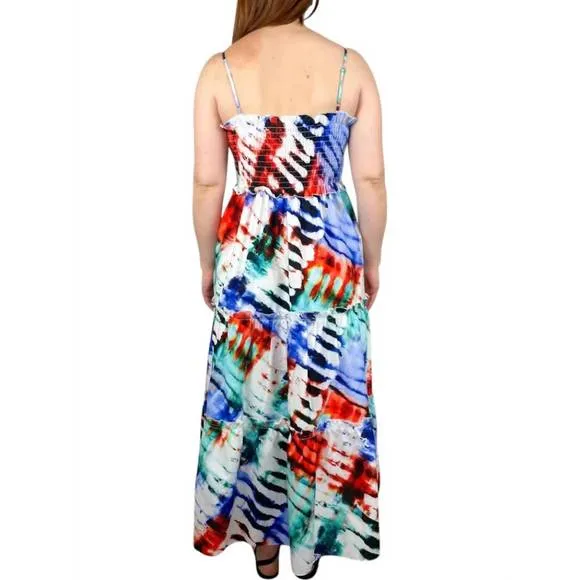 NEW HUNTER BELL reese dress in electric tie-dye