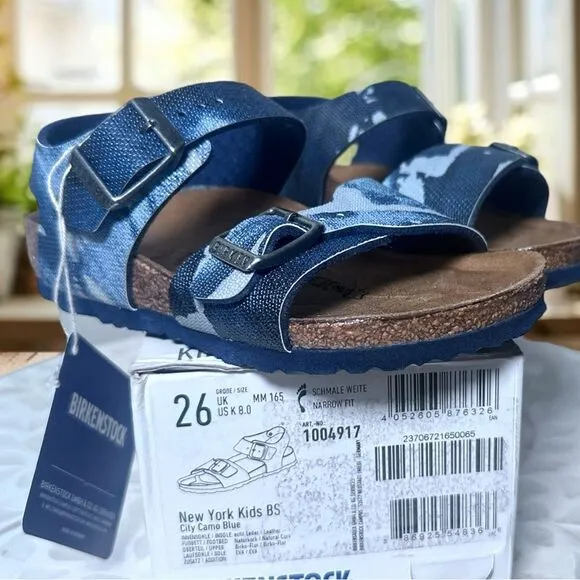 New in box Birkenstock Kids Toddler New York Sandals Size EU 26 US Kids Toddler