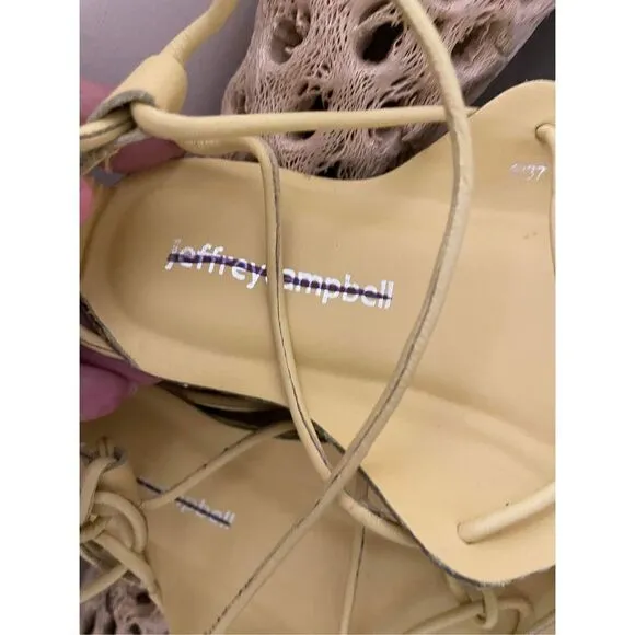 New Jeffrey Campbell Dune Drive Wrap Gladiator Sandals Size 6
