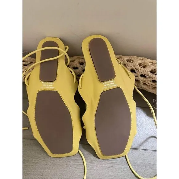 New Jeffrey Campbell Dune Drive Wrap Gladiator Sandals Size 6