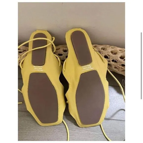 New Jeffrey Campbell Dune Drive Wrap Gladiator Sandals Size 7 New