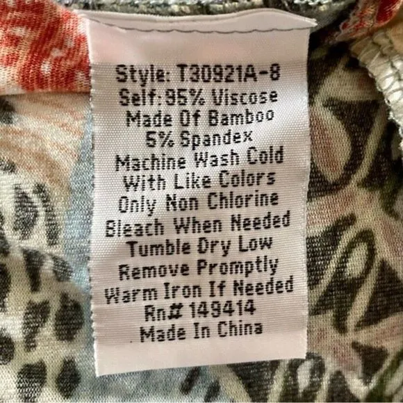 NEW Johnny Was Madison Vibrant 3/4 Sleeve Tiered Dress in Soft Knit Size S