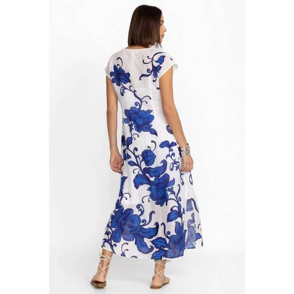 NEW JOHNNY WAS side slit shift dress in camilla