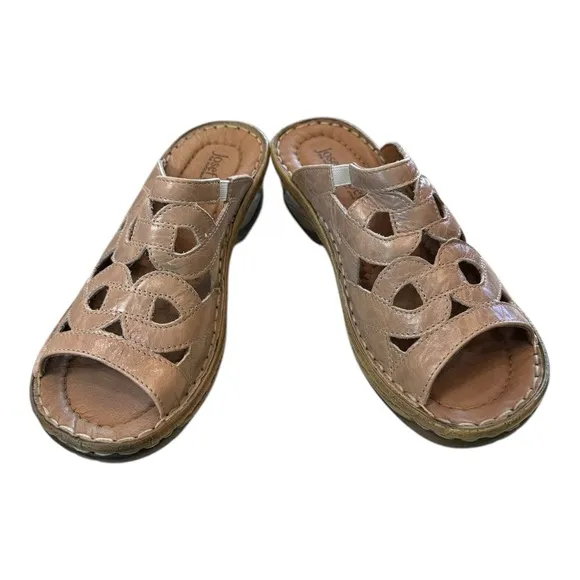 New Josef Seibel Women's Catalonia 01Tan Taupe Leather Sandals 37 6 6.5