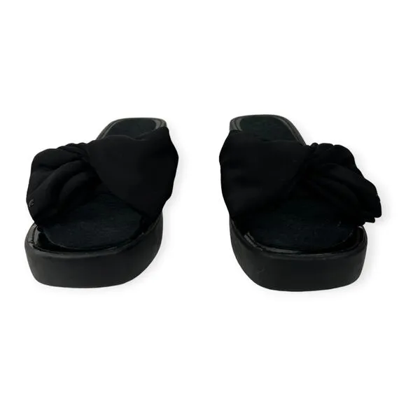 New KATE SPADE NEW YORK 11 Women's Bikini Platform Wedge Sandals Slides Bow $148
