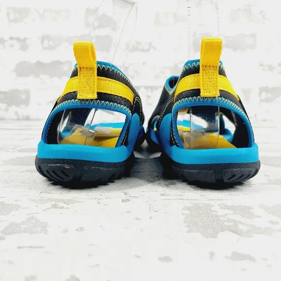 New KEEN Kids  Knotch River Open Toe Blue Hook &amp; Loop Sandals C527