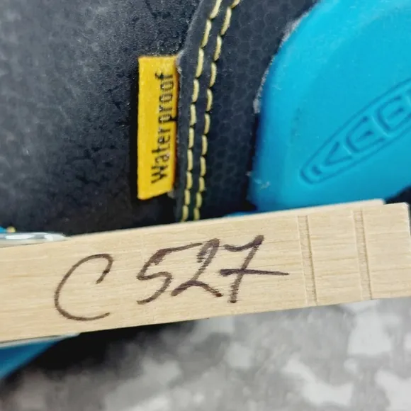 New KEEN Kids  Knotch River Open Toe Blue Hook &amp; Loop Sandals C527