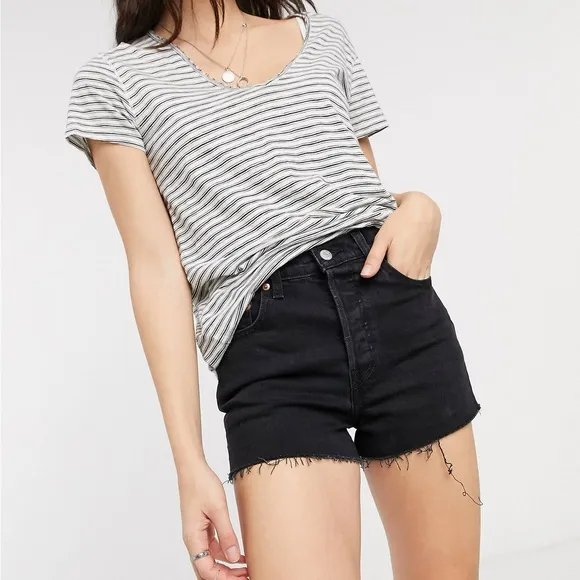 New Levi's Ribcage denim shorts jean