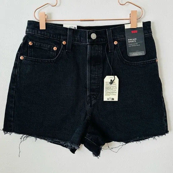 New Levi's Ribcage denim shorts jean