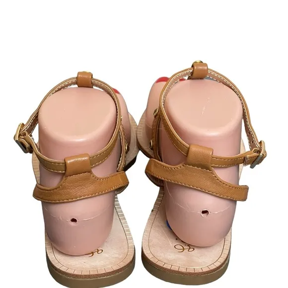 NEW Lilly Pulitzer Kaylee Ankle Strap sandals embellished with rhinestones 6.5