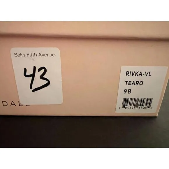 NEW Loeffler Randall Rivka Crushed Velvet Platform Sandals Tea Rose US Size 9 B