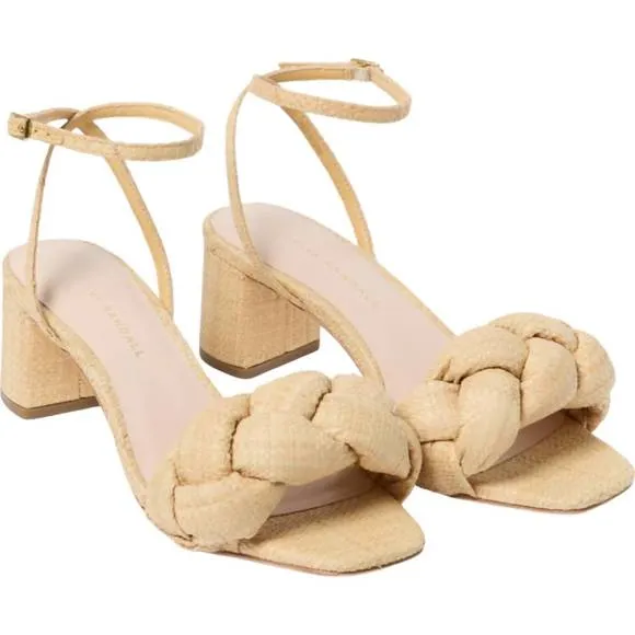 NEW LOEFFLER RANDALL women's avril sandals in natural