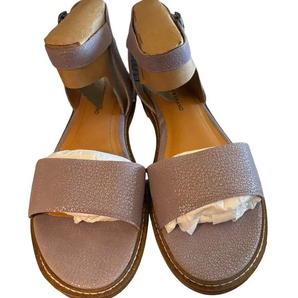 NEW Lucky Brand Kimaya Sandals Women's Size 8.5 M Purple Orchid Leather Summer