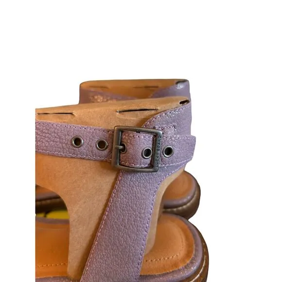 NEW Lucky Brand Kimaya Sandals Women's Size 8.5 M Purple Orchid Leather Summer