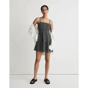 NEW Madewell Women’s Size 8 Sophia Cami Tiered Mini Dress in Micro Daisy NWT