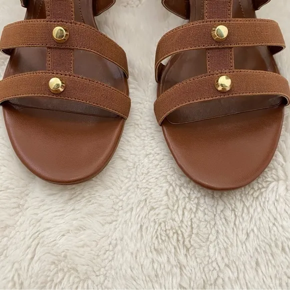 New Marc Fisher Gladiator Heeled Sandals Brown Size 8.5