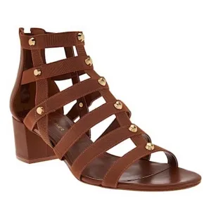 New Marc Fisher Gladiator Heeled Sandals Brown Size 8.5