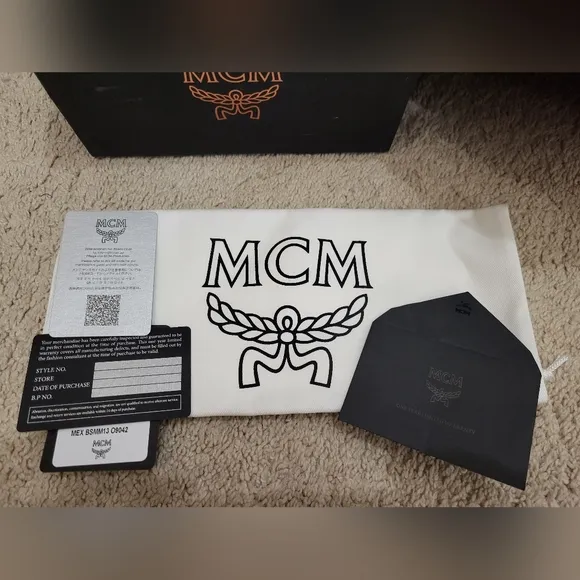New MCM Logo Slide Sandal Yellow 8