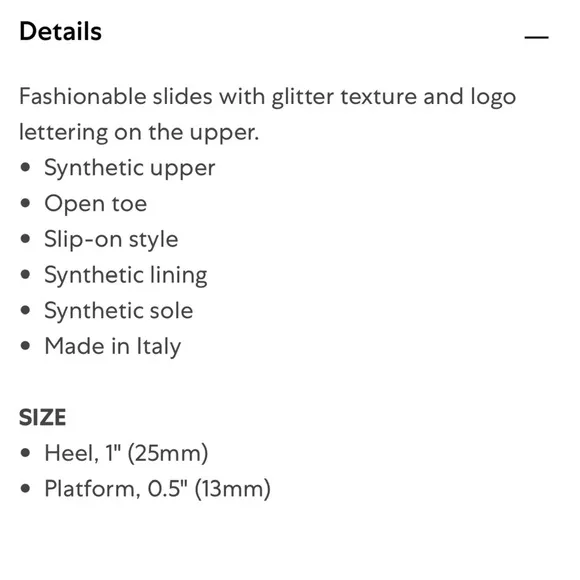 New! Moschino Logo Glitter Slides