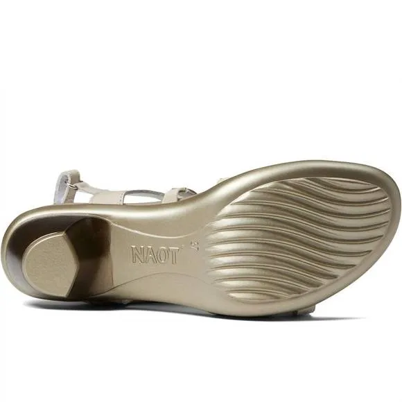 NEW NAOT women's innovate leather rhinestones sandal in ivory