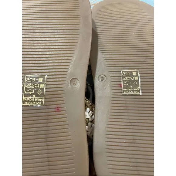 New New Free People Roma Raffia Sandals Size 9
