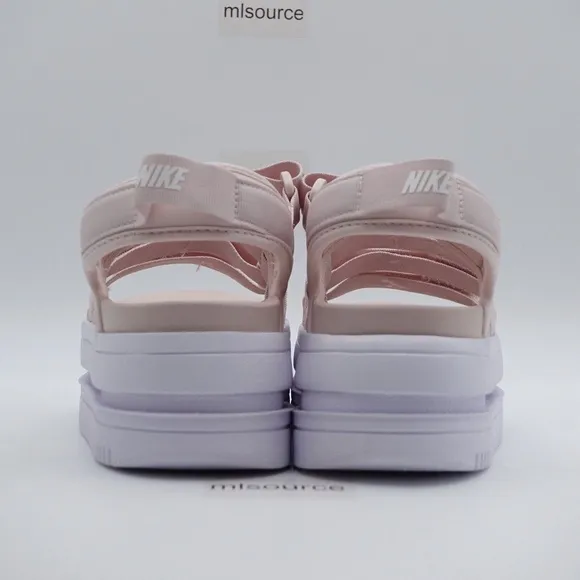 NEW Nike Icon Classic Platform Sandals DH0224-600 Barely Rose/White