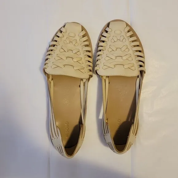 NEW Nisolo Huarache Sandals Womens 9.5 Beige Boho Casual Summer Timeless Chic