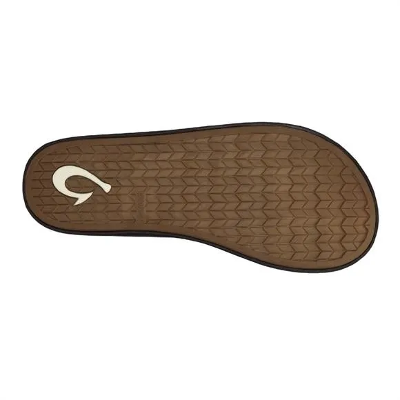 NEW OLUKAI men's koko'o sandals in black/dark shadow