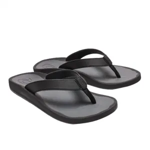 NEW OLUKAI men's koko'o sandals in black/dark shadow