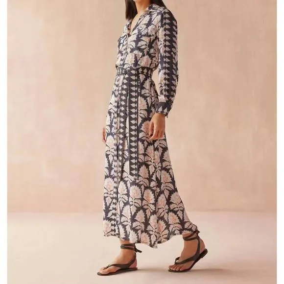 NEW OMIKA palma shirt dress in mika caviar