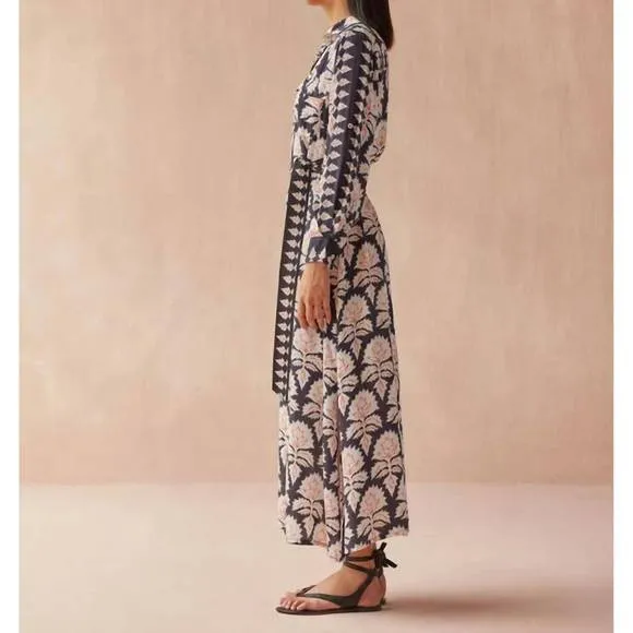 NEW OMIKA palma shirt dress in mika caviar