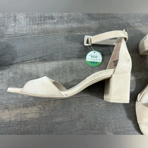 NEW Paul Green Leather Block Heel Ankle Strap Sandal