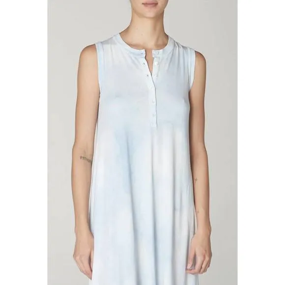 NEW RAQUEL ALLEGRA treatment sleeveless christy dress in soft blue