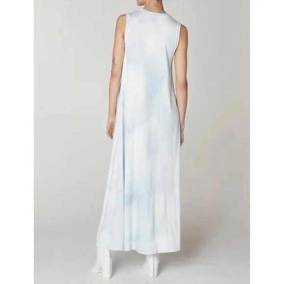 NEW RAQUEL ALLEGRA treatment sleeveless christy dress in soft blue
