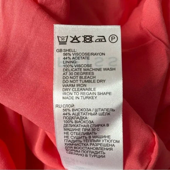 New! Reiss Orla keyhole front halter midi Dress pink nwot 18429