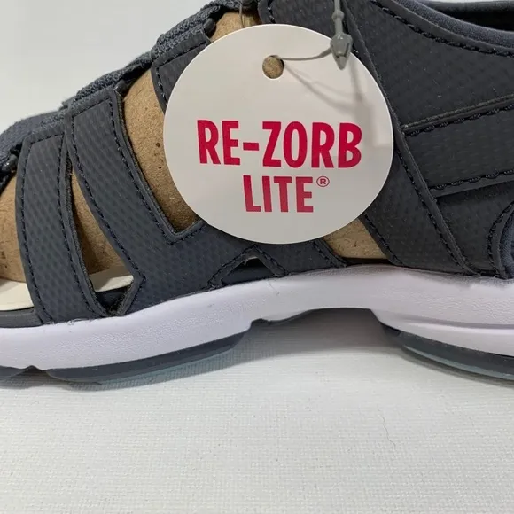 New Ryka walking  sandals grey and white 7.5