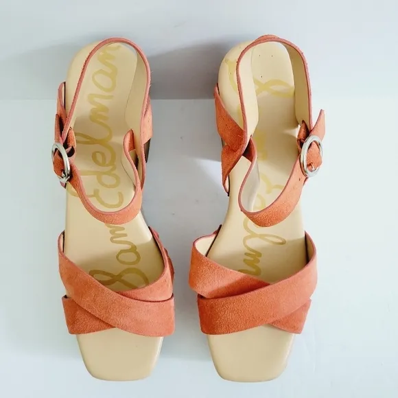 NEW SAM EDELMAN Leather Platform Josefine Sandals