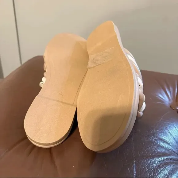 NEW Seychelles Simply the Best Sandal Slides in Sand Multi Sz 8.5