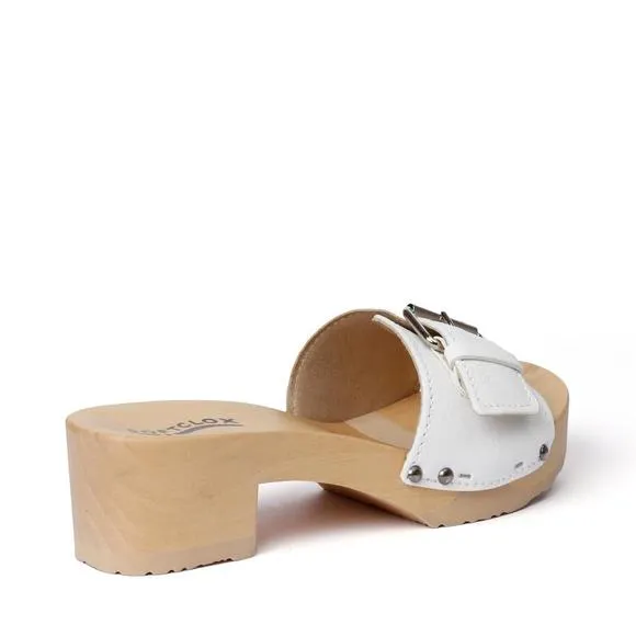 NEW SOFTCLOX women's pali buttero sandals in white (nature)