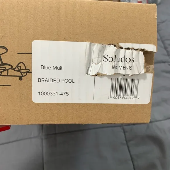 New Soludos for Madewell multi-color braided pool slide sandals Size 5