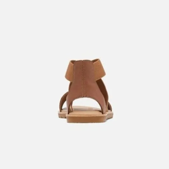 NEW SOREL Ella II Women's Leather Sandal - Velvet Tan Size 8.5