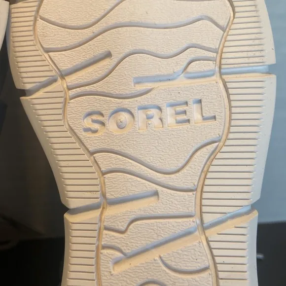 New Sorel Joanie Lace Up Gray Wedge Sandals Size 9 1/2