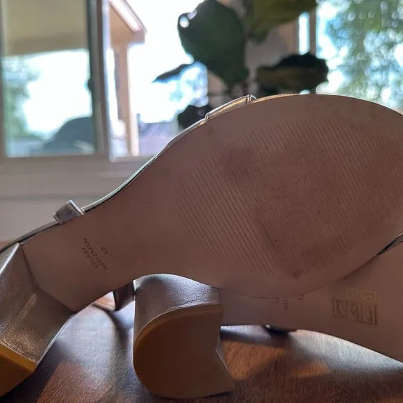NEW Stuart Weitzman Dancer 75 silver block heels in Silver